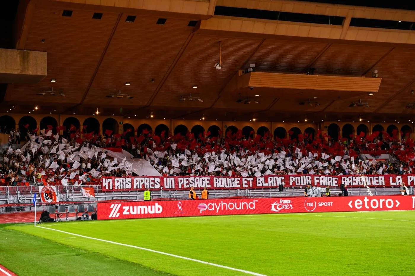 Les supporters de Monaco auteurs d'une prouesse