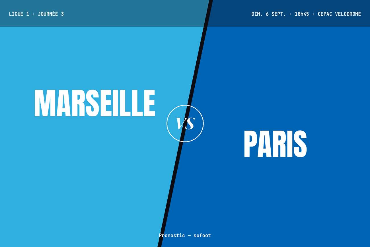 Pronostic Marseille Paris FC : analyse, cotes et prono Ligue 1