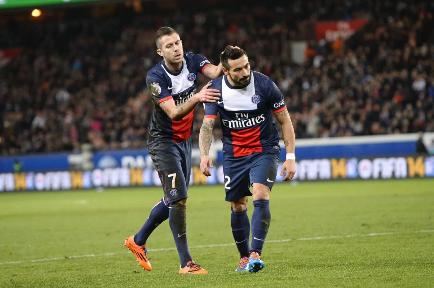 Les retrouvailles entre Ezequiel Lavezzi et Jérémy Ménez