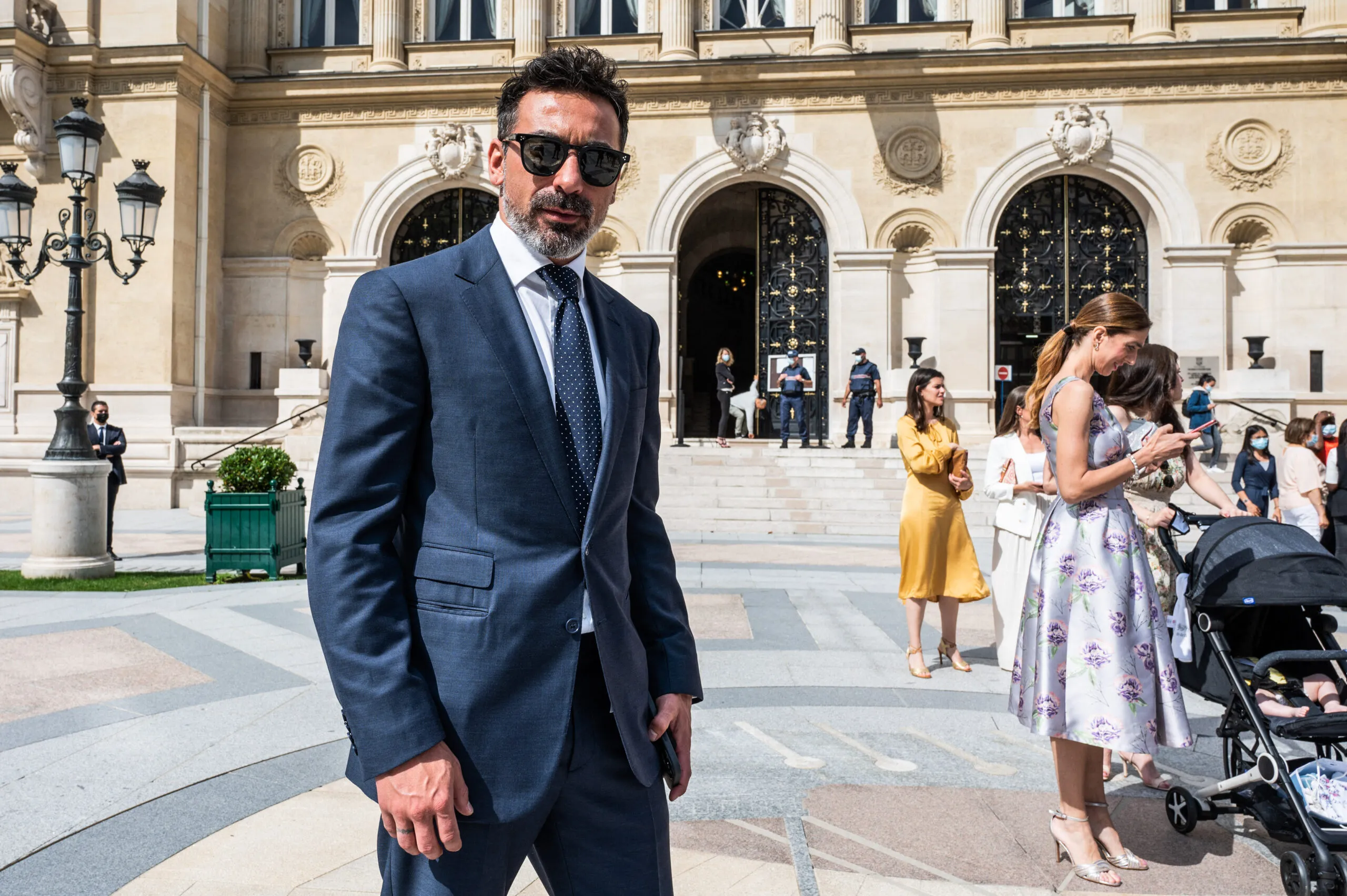 Ezequiel Lavezzi au mariage de Marco Verratti en 2021