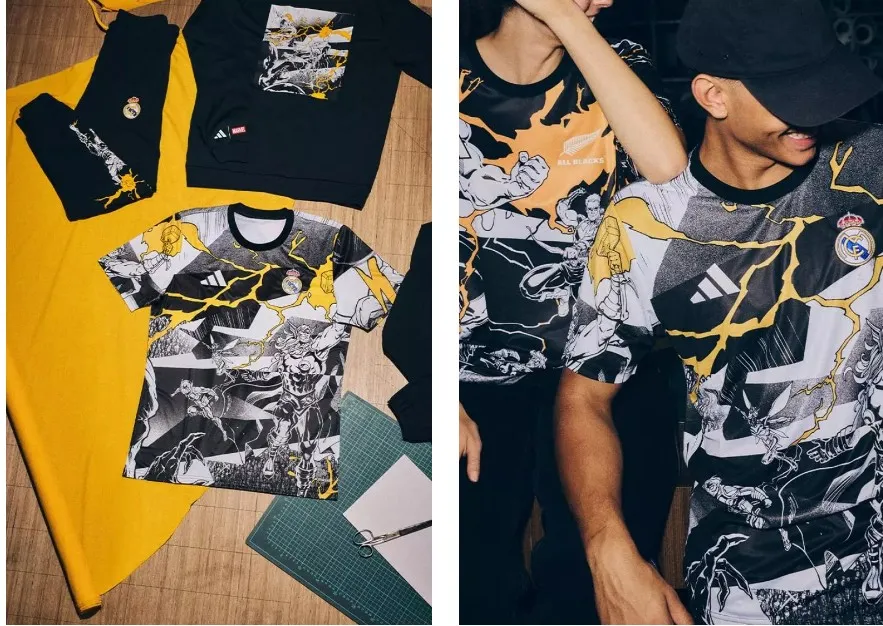 Kamoulox : le Real Madrid sort un maillot Marvel avec les All Blacks