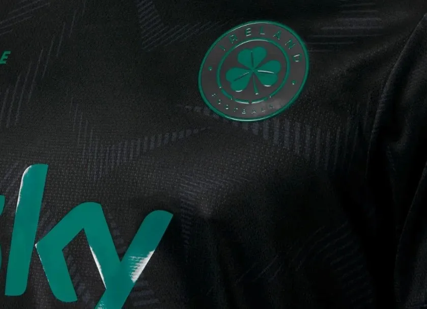 Le noir et le vert font bon ménage sur le nouveau maillot de l&rsquo;Irlande