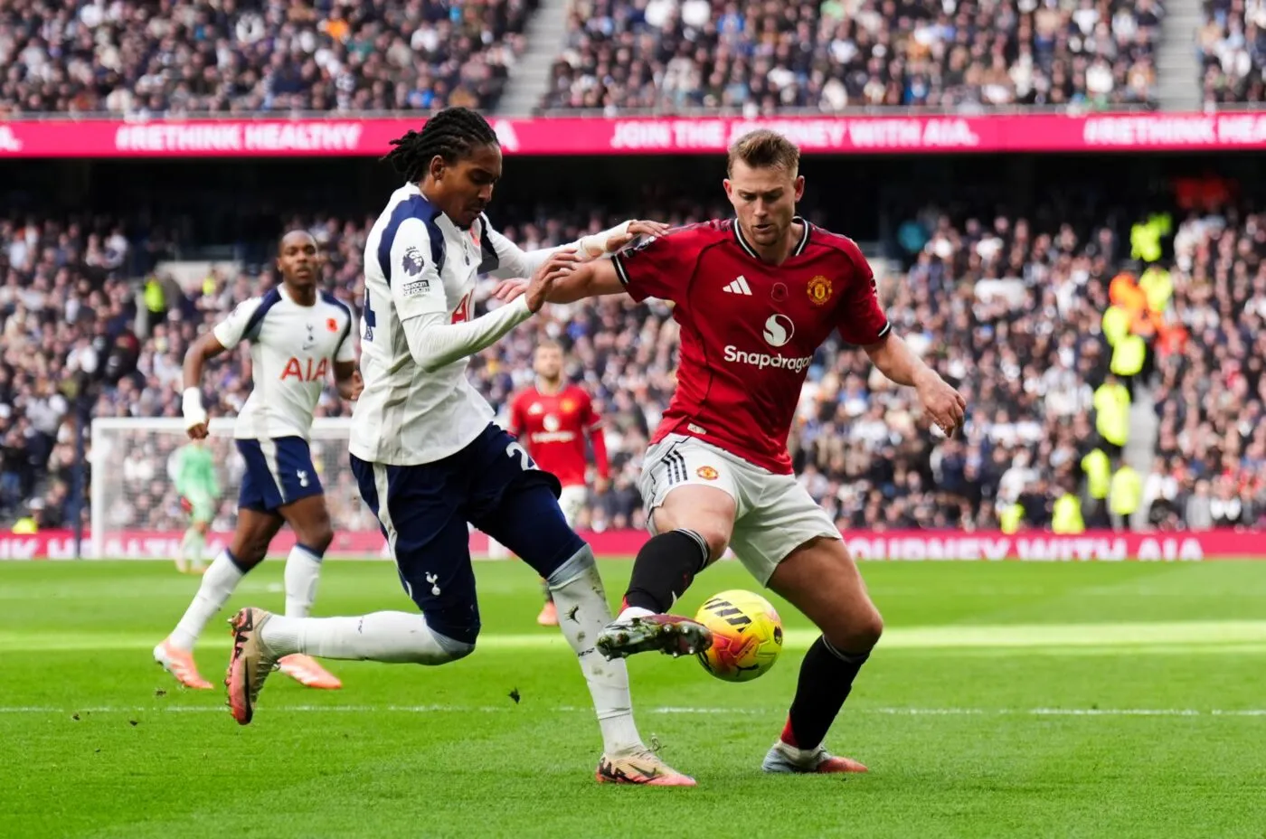 Tottenham et Manchester United se rejoignent dans le temps additionnel