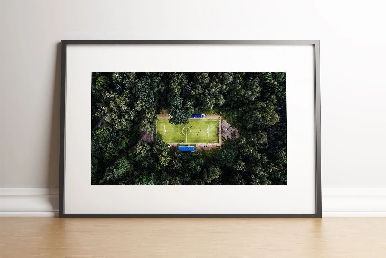 Le terrain vu du ciel