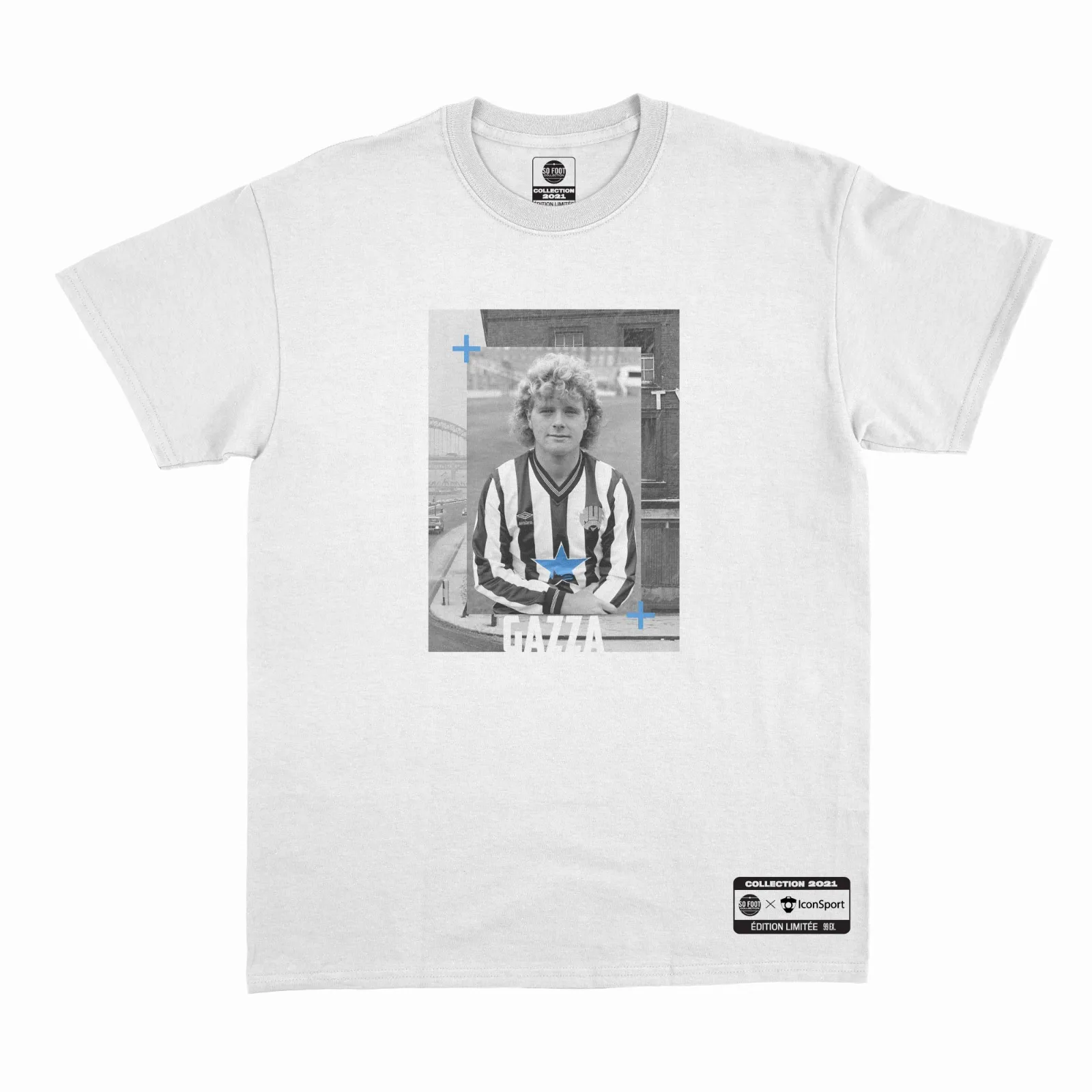 T-Shirt Paul Gascoigne blanc