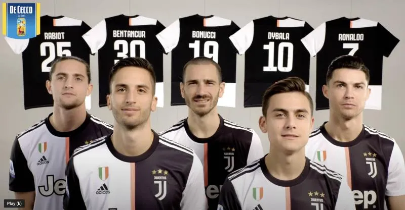 La Juve aime les pâtes, De Cecco (2020)