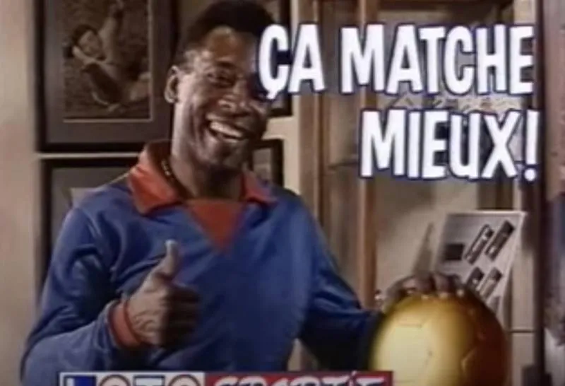 Pelé en VF, Loto Foot (1989)