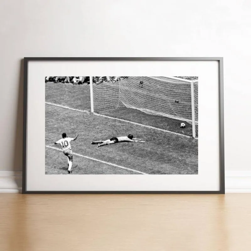 Pelé fête le but du Brésil en finale, Mondial 1970