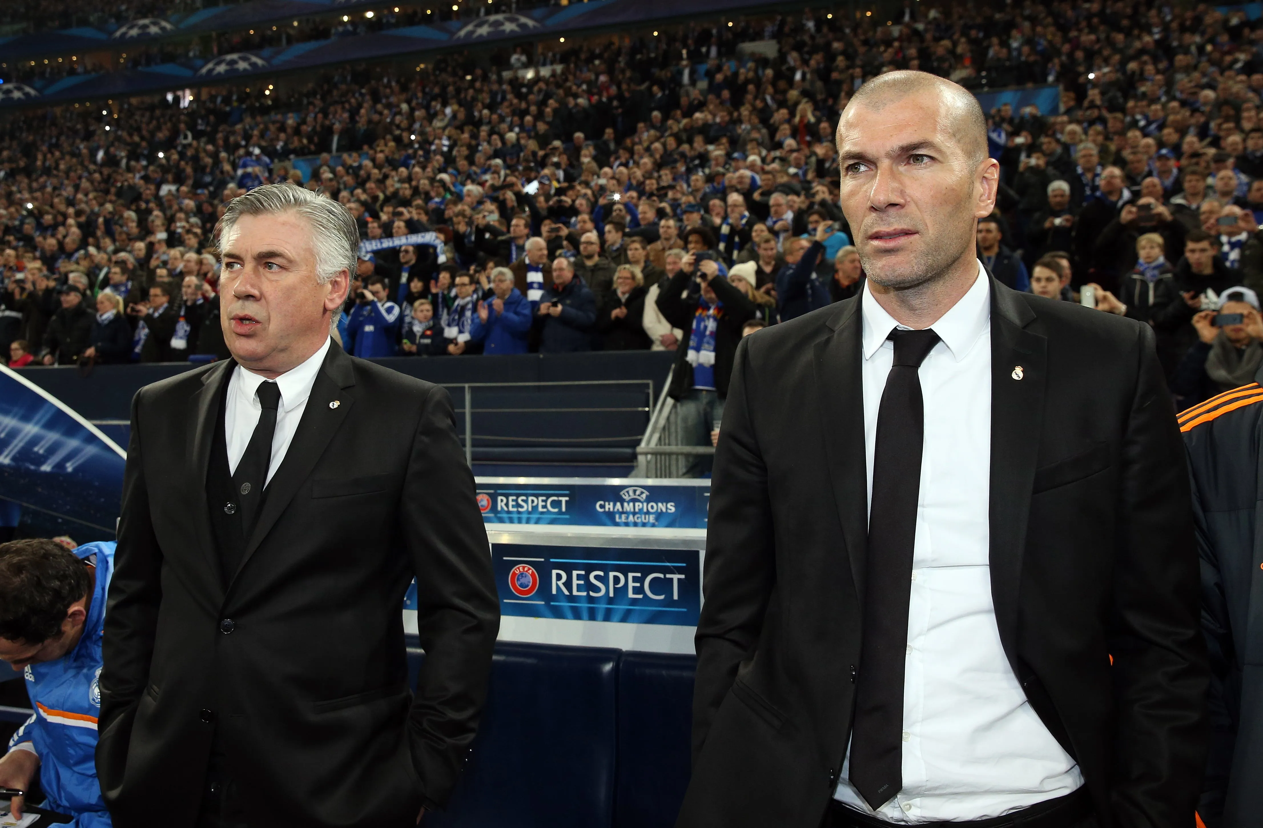 Ancelotti fan de Zidane et Conte