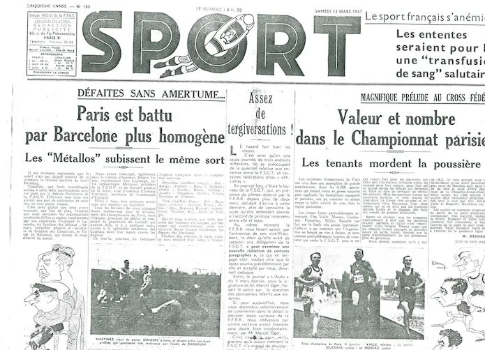 6 mars 1937 : le PSG-Barça des travailleurs