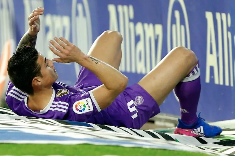 La colère de James contre Zidane