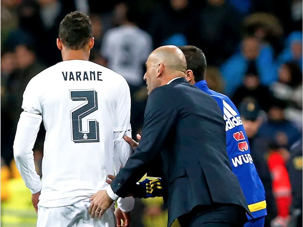 Pour Zidane, l&rsquo;équipe de France devra faire sans Varane