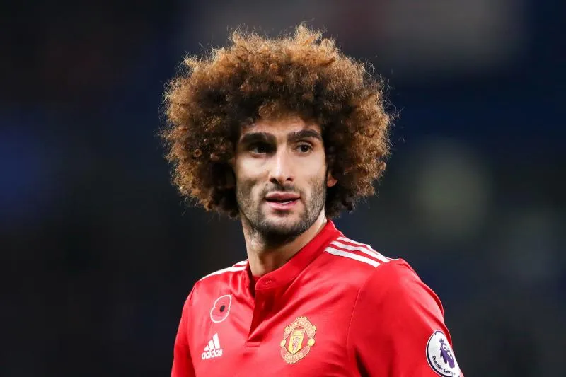 Fellaini et ses crampons New Balance