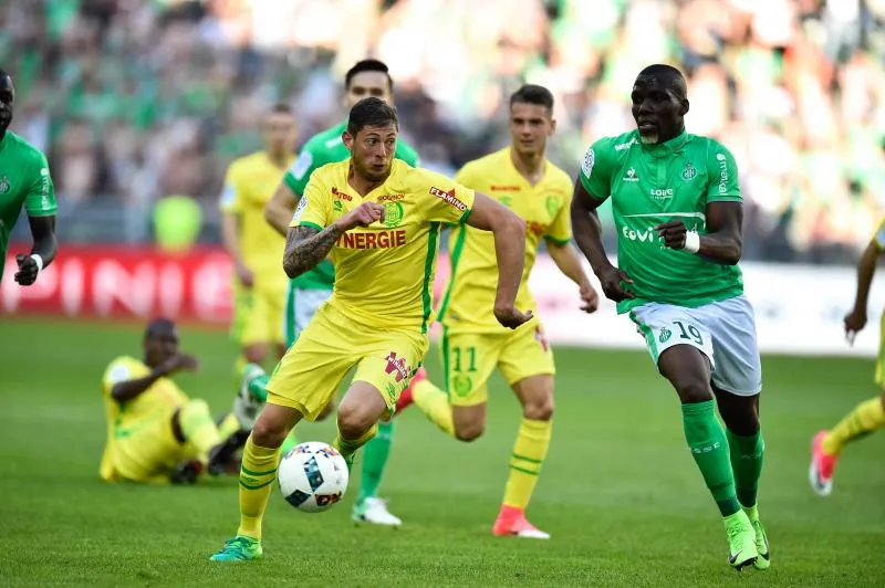Nantes avec son maillot d&rsquo;entraînement contre les Verts