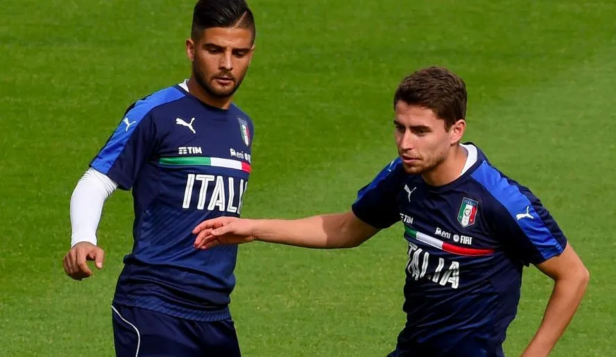 Insigne-Jorginho, le grand bleu