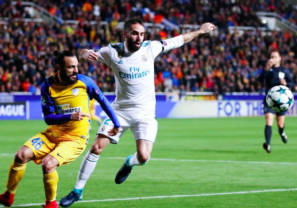 APOEL-Real : L&rsquo;UEFA ouvre une enquête sur le carton jaune de Carvajal