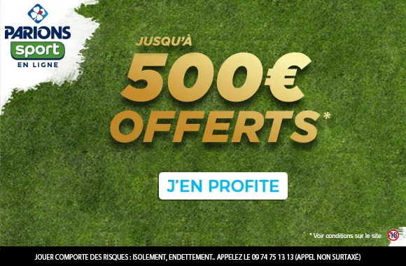 OFFRE SPÉCIALE : 500€ de bonus offerts aux gros parieurs !