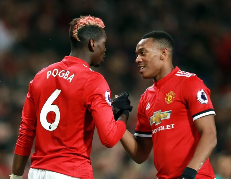 Pogba et Martial absents de la feuille de match