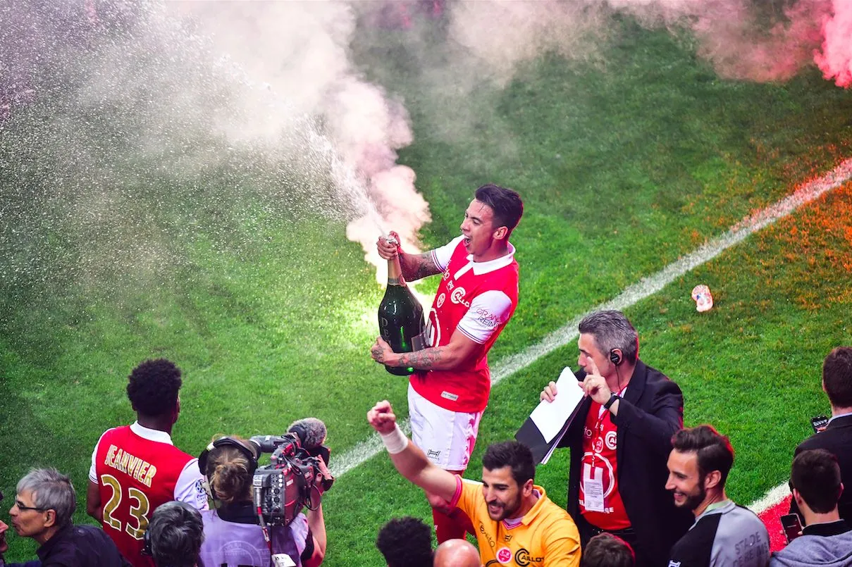 Les joueurs de Reims fêtent leur titre en vidéo