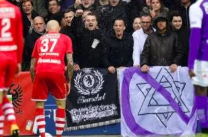 Banderole antisémite dans le derby anversois