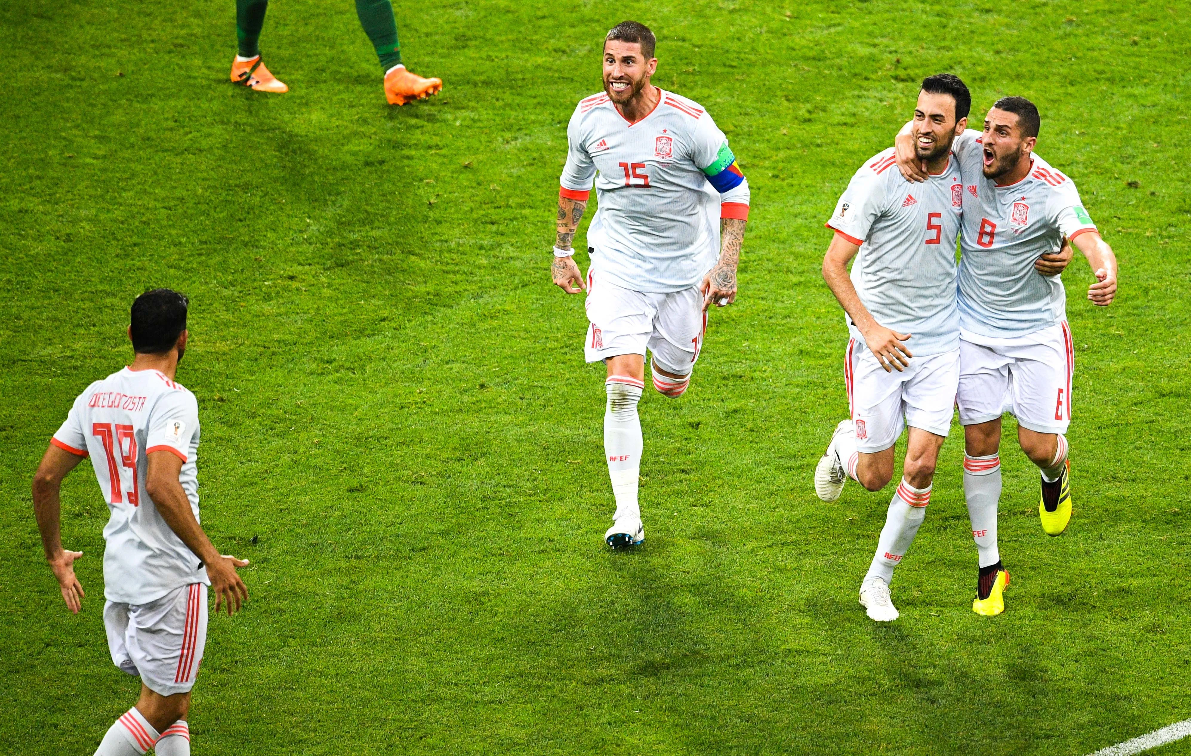 Les notes de l’Espagne face au Portugal