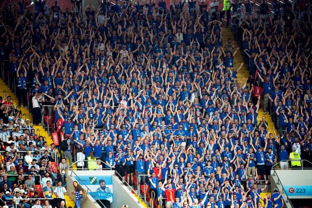 Le clapping solide des Islandais avant Argentine-Islande