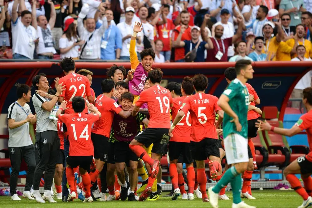 Les notes de Corée du Sud-Allemagne