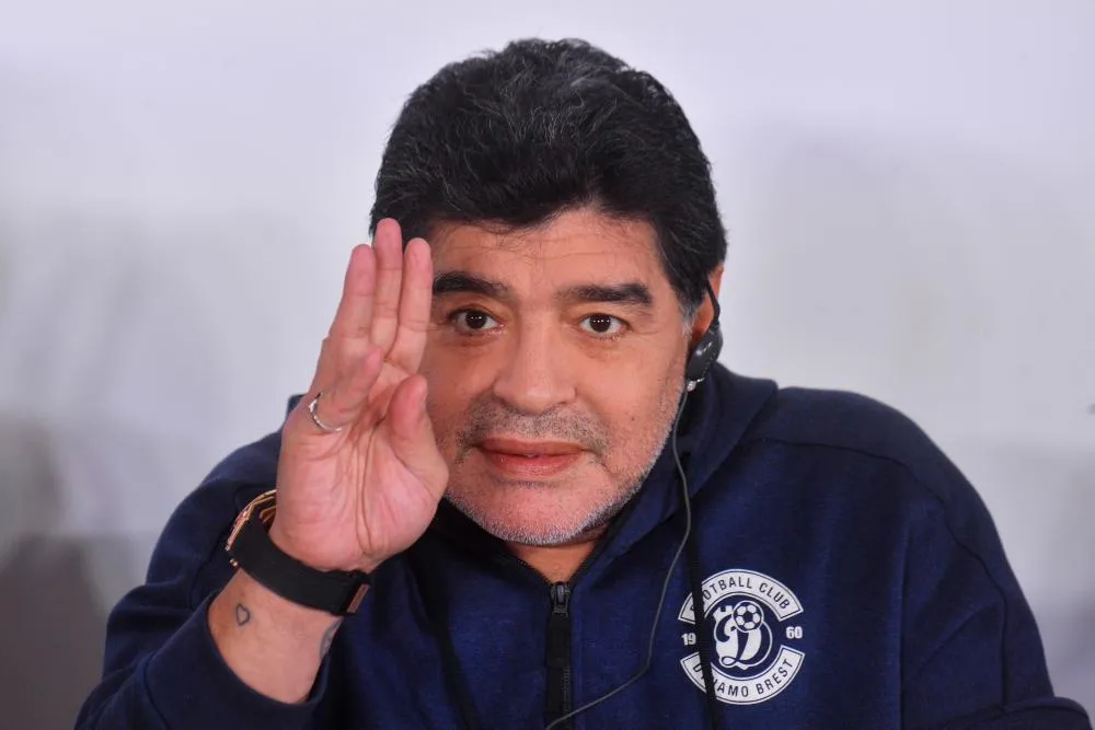 L&rsquo;arrivée tonitruante de Maradona en Biélorussie