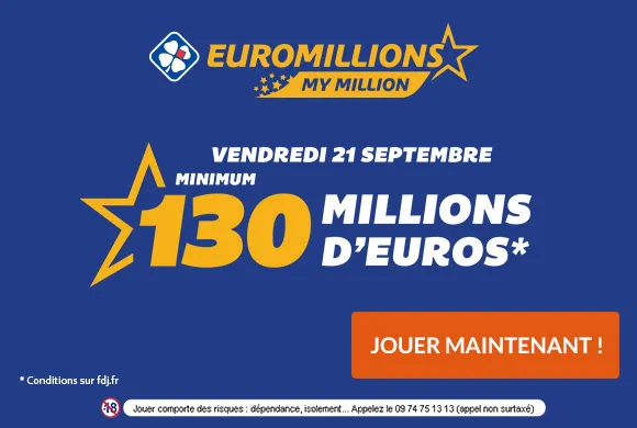 Euro Millions : 130 millions d&rsquo;€ + 1 millionnaire garanti
