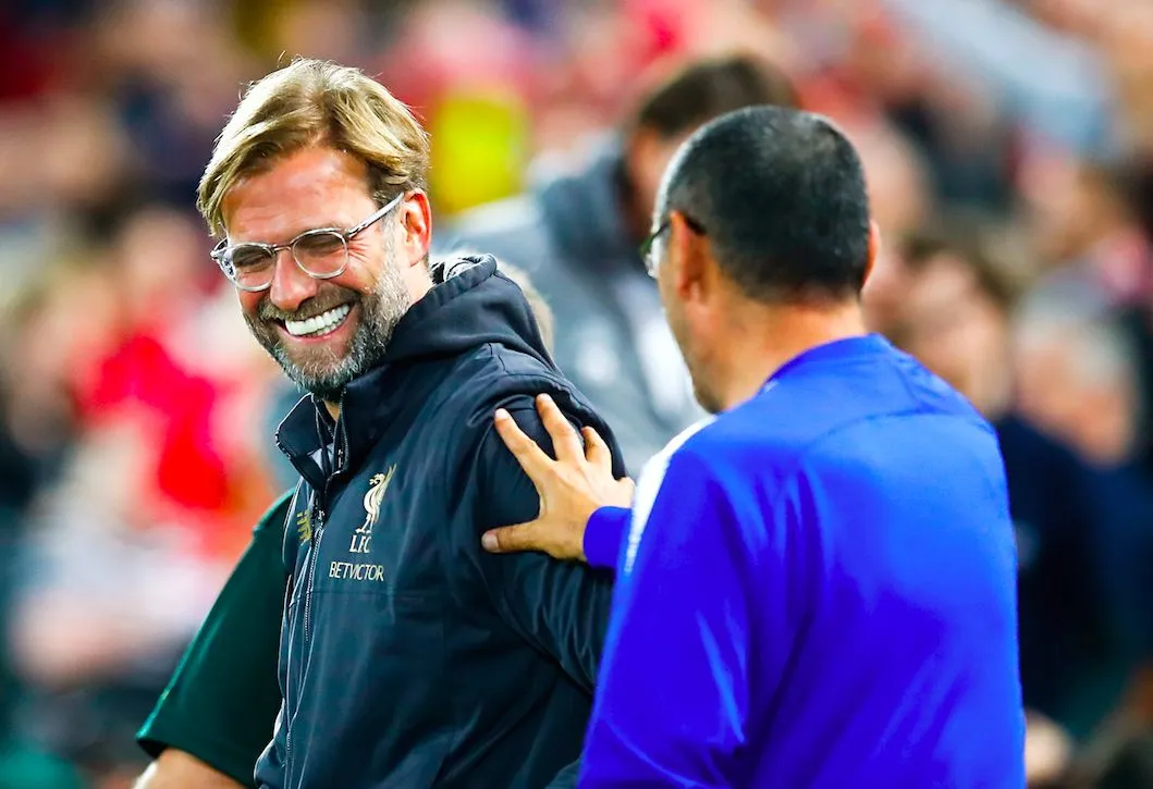 Klopp à Sarri en plein match : «<span style="font-size:50%">&nbsp;</span>Vous ne prenez pas de plaisir ?<span style="font-size:50%">&nbsp;</span>»