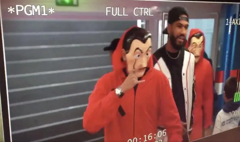 Neymar et Mbappé déguisés en braqueurs de la Casa de Papel