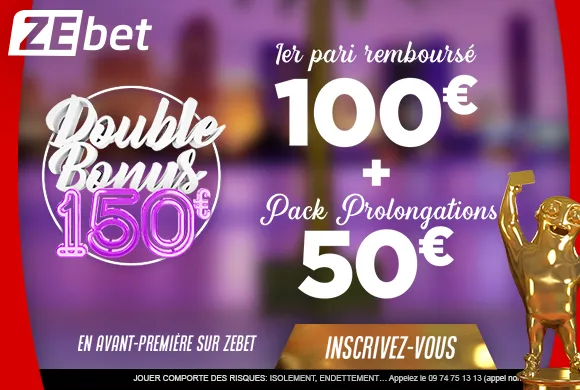 Bonus ZEBET : Nouveau 150€ offerts pour parier !
