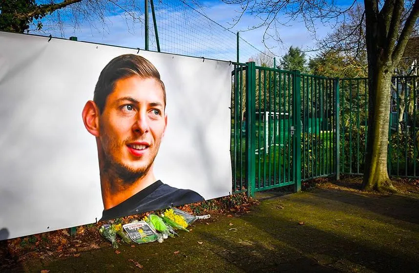 Le portrait de Sala imprimé sur un mur de la Jonelière