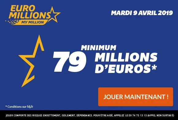 EuroMillions : 79 millions d&rsquo;€ + 1 millionnaire garanti ce mardi