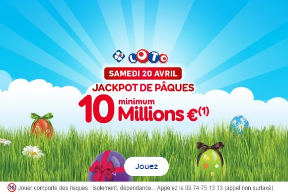 LOTO Spécial Pâques : 10 Millions d&rsquo;€ mis en jeu ce samedi 20 avril