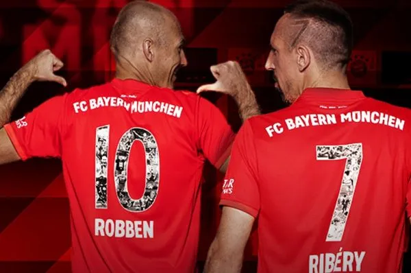 Le Bayern sort des flocages en hommage à Ribéry, Robben et Rafinha