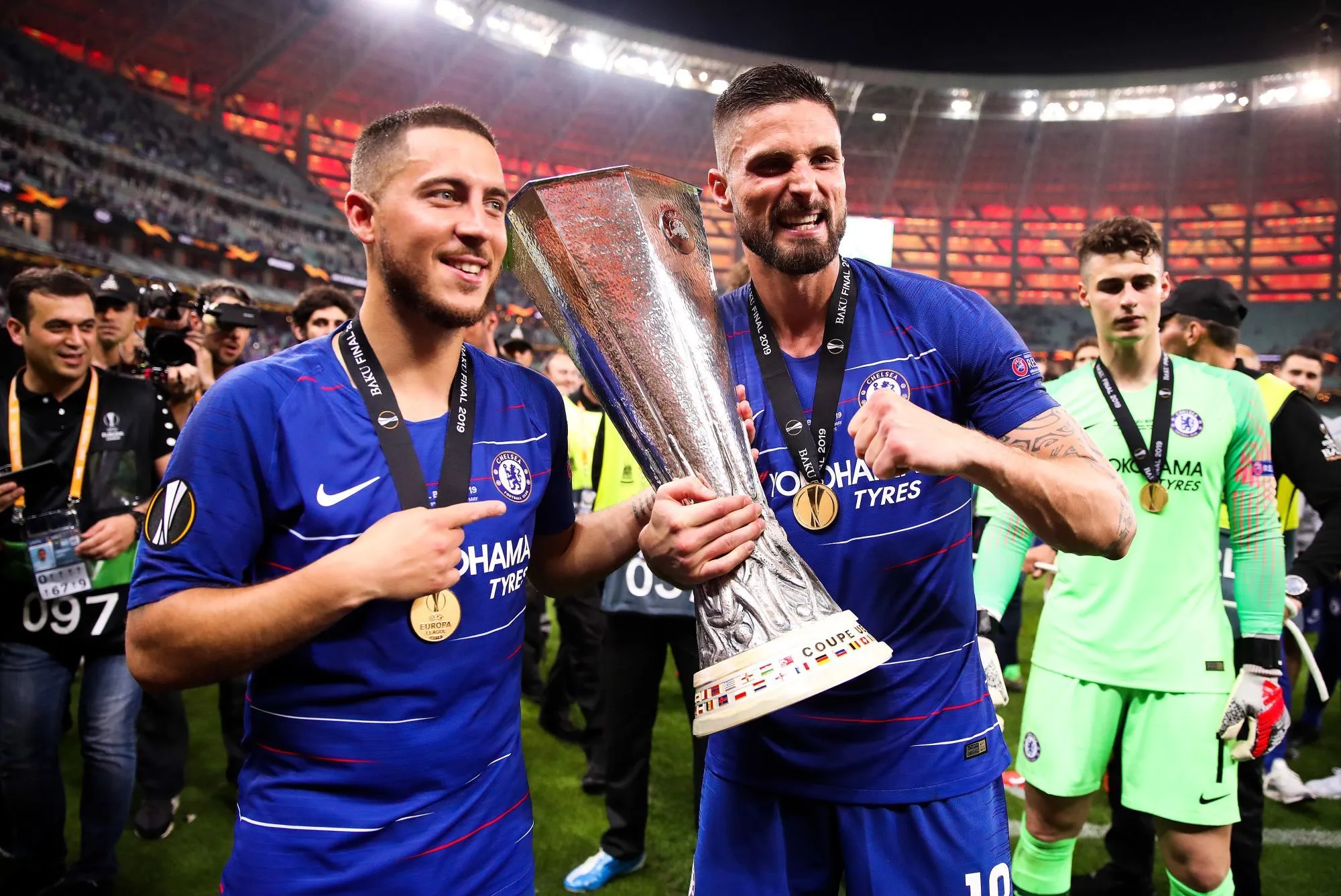 Avec les bisous d&rsquo;Olivier Giroud, décisif en finale d&rsquo;Europa League avec Chelsea contre Arsenal