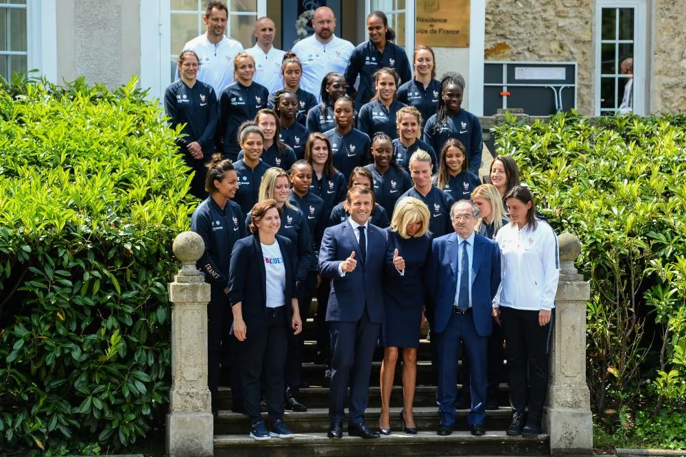 Emmanuel Macron a rencontré les Bleues