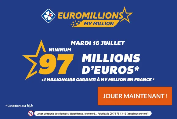Euro Millions avec 97 Millions à gagner !