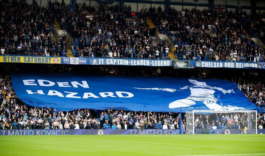 Un tifo à la gloire d&rsquo;Hazard déployé par erreur par les fans de Chelsea