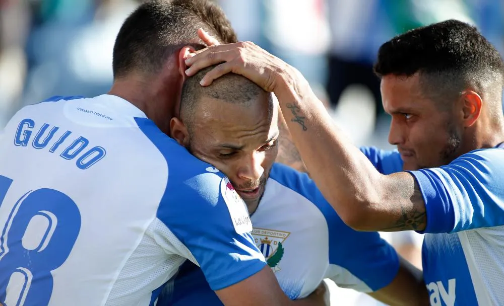 L’entraînement de Leganés avec des ballons géants