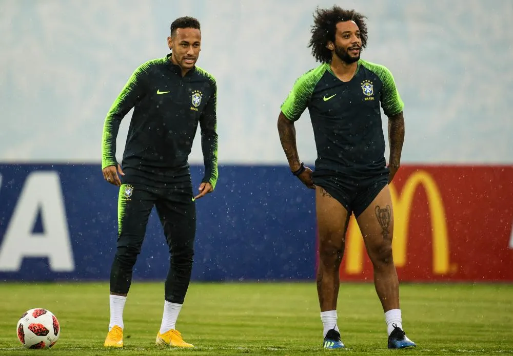 Quand Marcelo chauffe Neymar dans les couloirs de Bernabéu