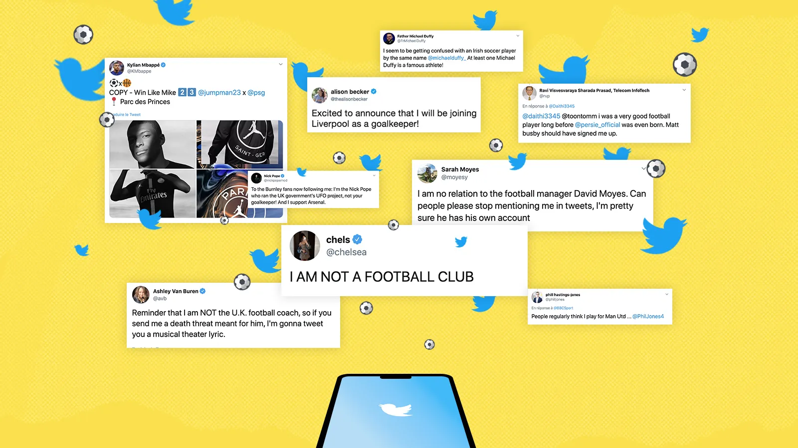 Erreur sur l@ personne : la drôle de vie des homonymes de footeux sur Twitter