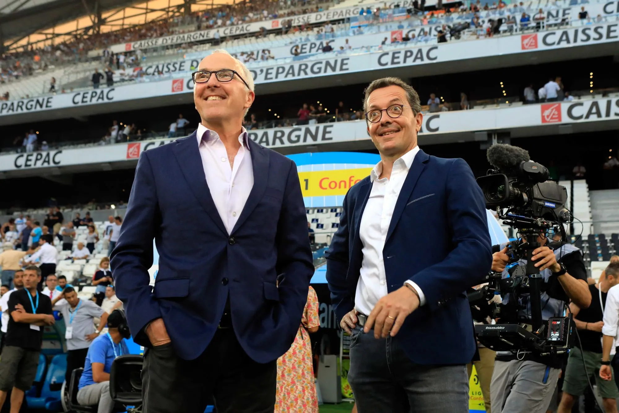 Jacques-Henri Eyraud et Frank McCourt se félicitent pour la saison de l’OM