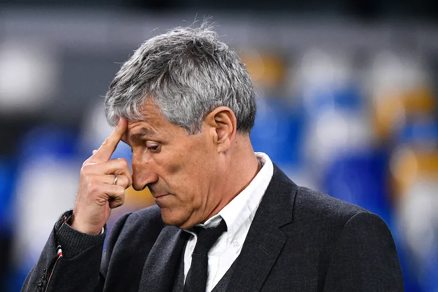 Quique Setien s&rsquo;élève compte les cinq changements