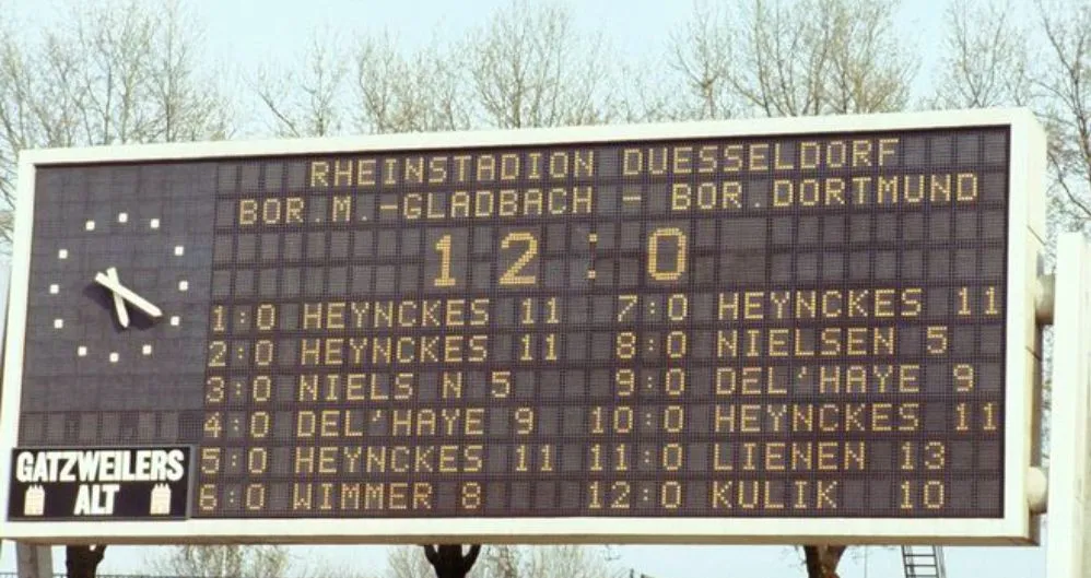 Mönchengladbach-Dortmund 1978 (12-0) : le match le plus dingue de l&rsquo;histoire de la Bundesliga ?