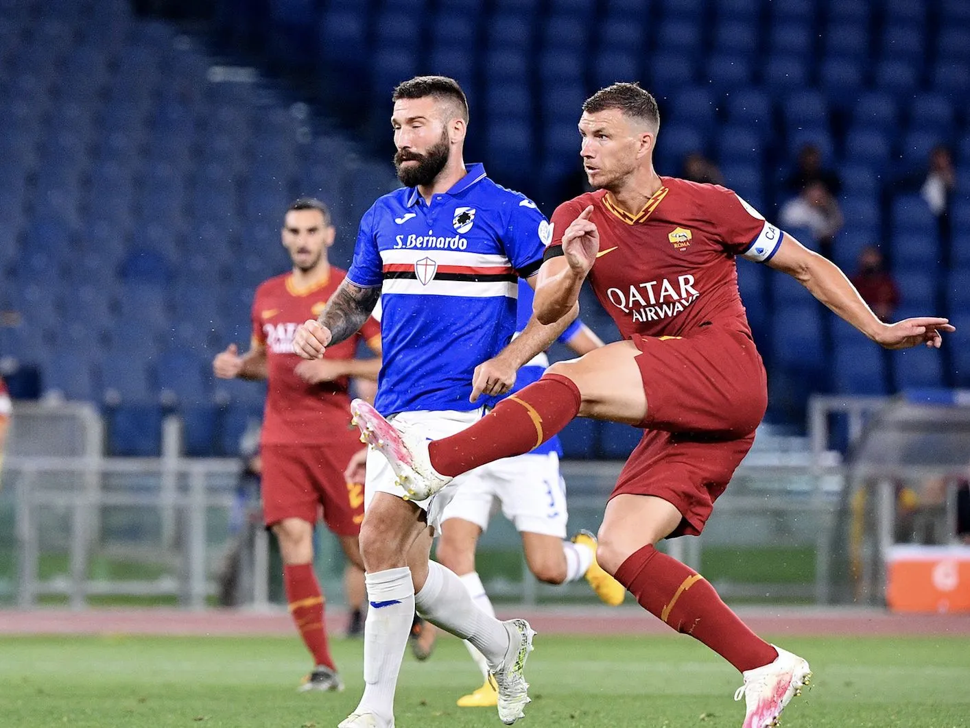 Džeko et la Roma renversent la Sampdoria
