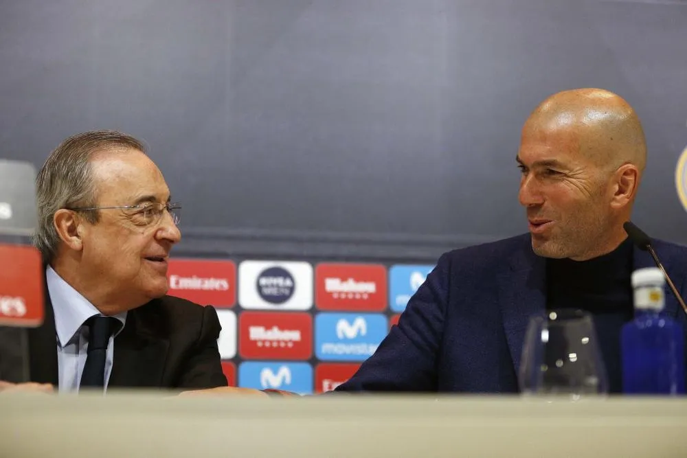 Pour Florentino Pérez, Zidane est «<span style="font-size:50%">&nbsp;</span>une bénédiction du ciel<span style="font-size:50%">&nbsp;</span>»