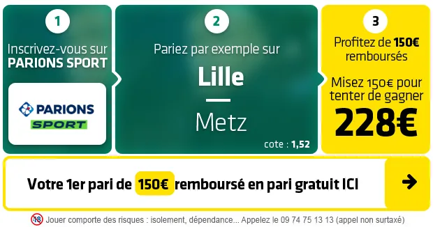 Pronostic Lille Metz : Analyse, cotes et prono du match de Ligue 1