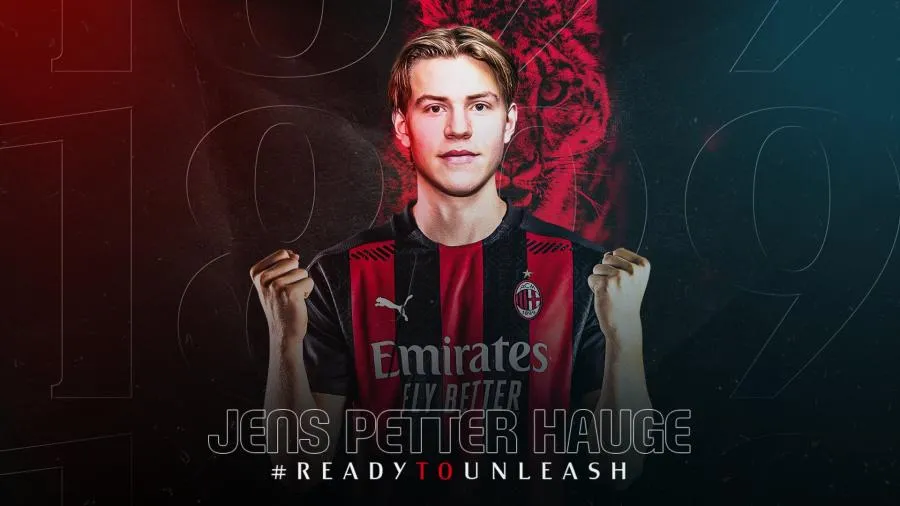 L&rsquo;AC Milan officialise le transfert de Jens Petter Hauge